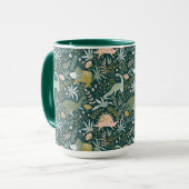 Green Dinosaur Muster Tasse (Vorderseite Links)