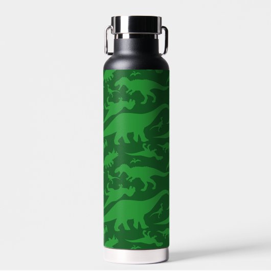 Green Dinosaur Muster Trinkflasche (Vorne)