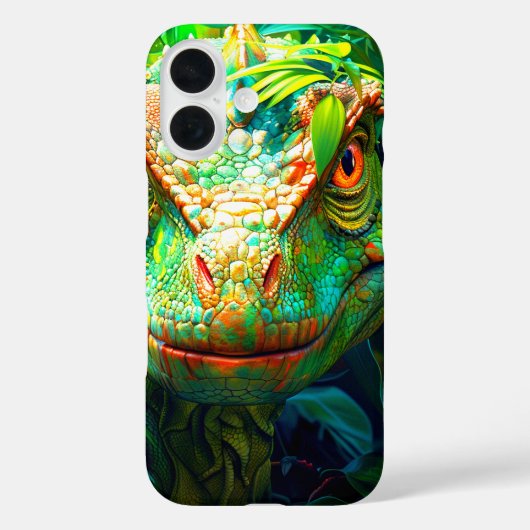 Green Dinosaur Phone Case (Rückseite)