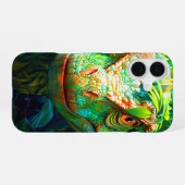 Green Dinosaur Phone Case iPhone 16 Hülle (Rückseite (Horizontal))