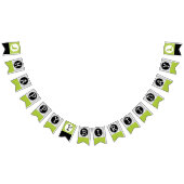 Green Dinosaur Thema Magen und Chomp grün schwarz Wimpelkette (Alle)