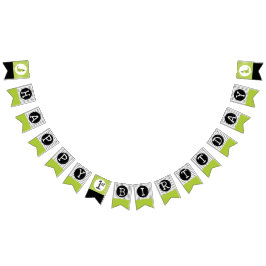 Green Dinosaur Thema Magen und Chomp grün schwarz Wimpelkette