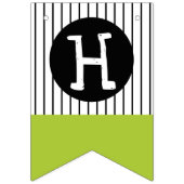 Green Dinosaur Thema Magen und Chomp grün schwarz Wimpelkette (Zweite Fahne)