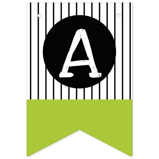 Green Dinosaur Thema Magen und Chomp grün schwarz Wimpelkette (Dritte Fahne)