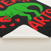 Green Dinosaur Valentine I Steal Hearts Sherpadecke