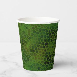 Green Dinosaur versteckt Pappbecher