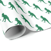 Green Dinosaurier Geschenkpapier (Rolleneckpunkt)