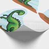 Green Dinosaurier Geschenkpapier