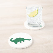 Green Dinosaurier Getränkeuntersetzer (Seite)