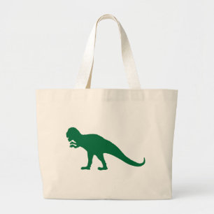 Green Dinosaurier Jumbo Stoffbeutel