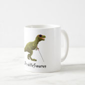 Green Dinosaurier Kaffeetasse (VorderseiteRechts)