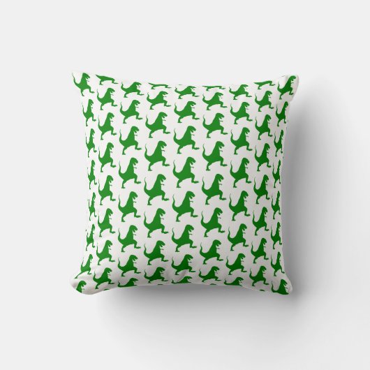 Green Dinosaurier Kissen (Vorderseite)