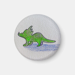 Green Dinosaurier Magnet