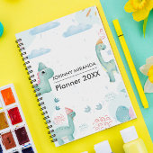 Green Dinosaurier Monat und Woche Planer