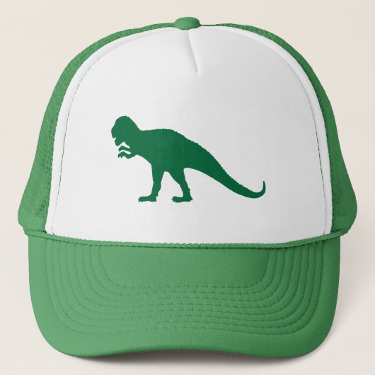 Green Dinosaurier Truckerkappe (Vorderseite)