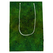 Green Dinosaurier versteckt Geschenktasche Mittlere Geschenktüte (Rückseite)