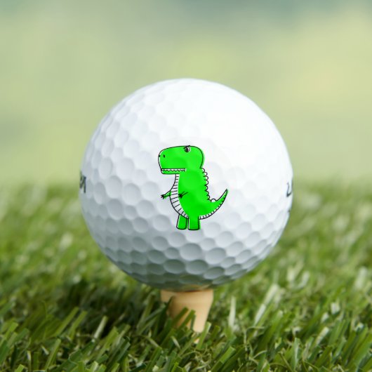 Green Dinosaurier Zeichne Niedliche Custom Golfball (Insitu T-Shirt)