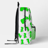 Green Dinosaurier Zeichnend Bedruckter Rucksack (Links)