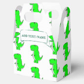 Green Dinosaurier Zeichnend Custom White Geschenkschachtel (Geöffnet)