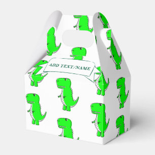 Green Dinosaurier Zeichnend Custom White Geschenkschachtel
