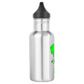 Green Dinosaurier Zeichnend Edelstahlflasche (Links)