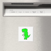 Green Dinosaurier Zeichnend Magnet (In Situ (Geschirrspüler))