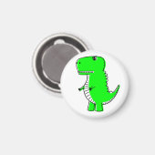 Green Dinosaurier Zeichnend Magnet (Vorderseite/Rückseite)