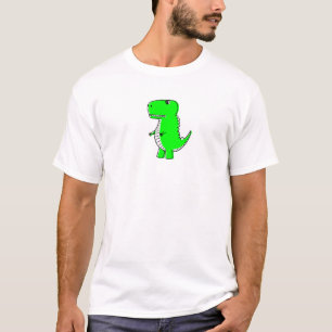 Green Dinosaurier Zeichnend T-Shirt
