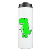 Green Dinosaurier Zeichnend Thermosbecher (Vorderseite)
