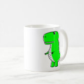 Green Dinosaurier Zeichnend Tote-Tasche Kaffeetasse (VorderseiteRechts)