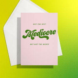 Green Disco Letting Mediocre Glückwünsche Karte