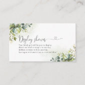 Green Display Shower Enclosure Card Begleitkarte (Vorderseite)