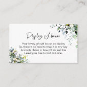 Green Display Shower Enclosure Card Begleitkarte (Vorderseite)