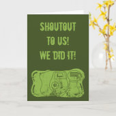 Green Disposable Camera Friend Abschluss Card Karte (Gelbe Blume)