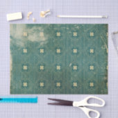 Green Distressed Art Deco Seidenpapier (Handwerk)