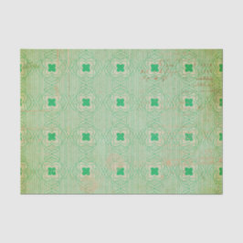 Green Distressed Art Deco Seidenpapier