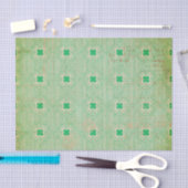 Green Distressed Art Deco Seidenpapier (Handwerk)