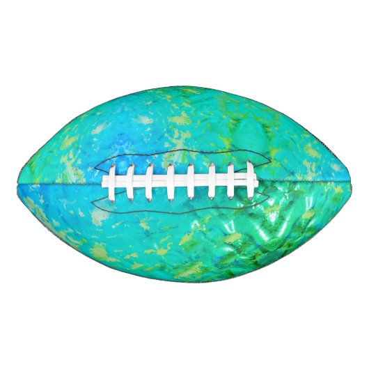 Green Distressed Look Football (Vorderseite)