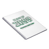 Green Distressed Modern Class of Notebook Notizblock (Rechte Seite)