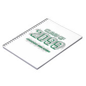 Green Distressed Modern Class of Notebook Notizblock (Linke Seite)