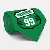 Green Distressed Seniors Road Sign Krawatte (Gerollt)