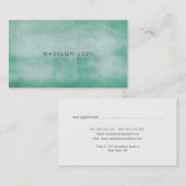 Green Distressed Texture Termine Karten (Vorne/Hinten)