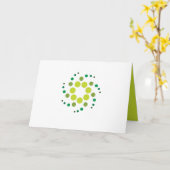 GREEN DIWALI KARTE (Gelbe Blume)