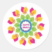 Green Diwali Stickers (Vorderseite)