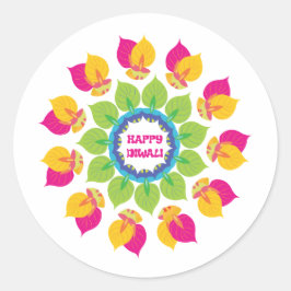 Green Diwali Stickers