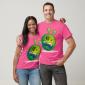 Green Dizzy Alien Emoji T-Shirt (Unisex)