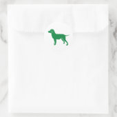 Green Dog Design Runder Aufkleber (Tasche)