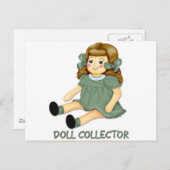 Green Doll Postkarte (Vorne/Hinten)