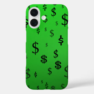 Green-Dollar-Zeichen iPhone 16 Hülle