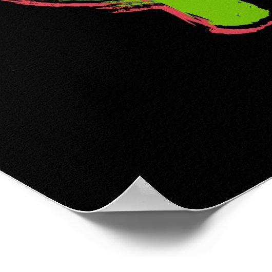 Green-Dollar-Zeichen Poster (Ecke)